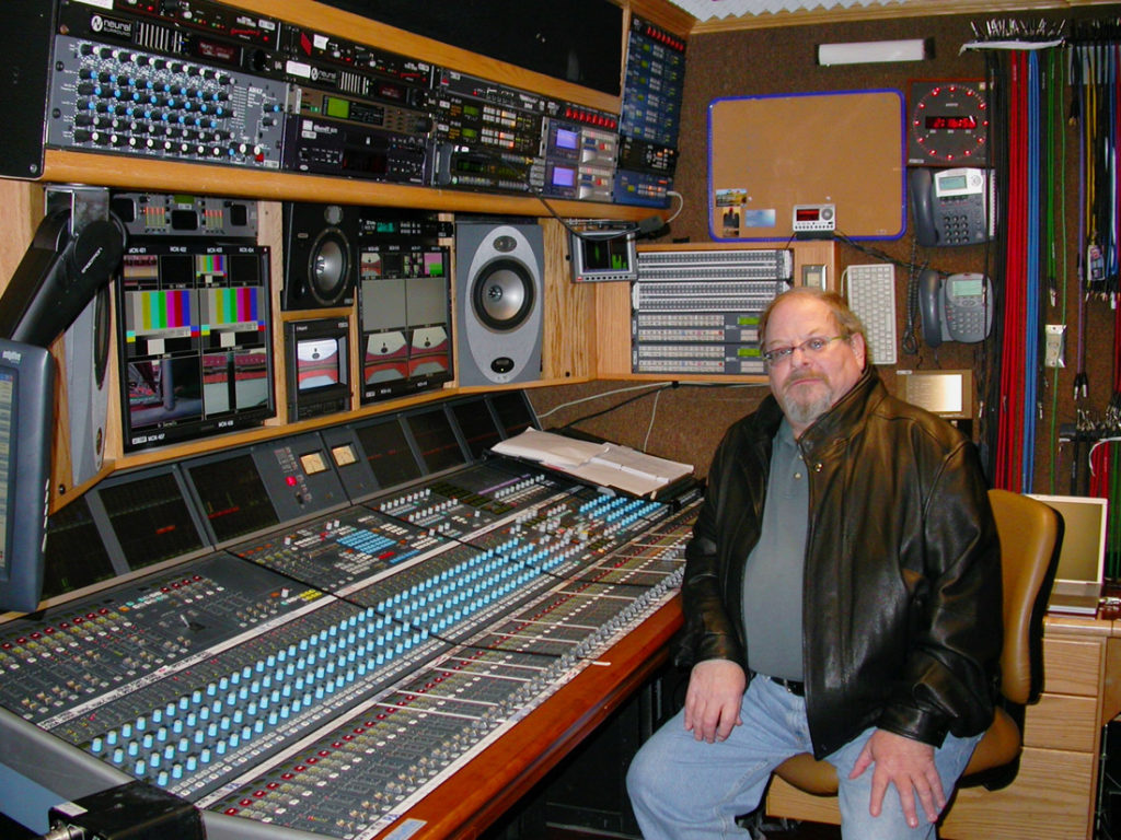 Fred Ampel in Fox sound truck