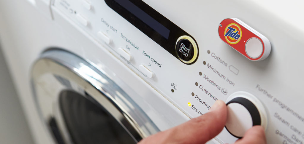 Photo of Amazon Dash button to order Tide laundry detergent