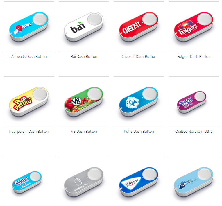 More Amazon Dash buttons