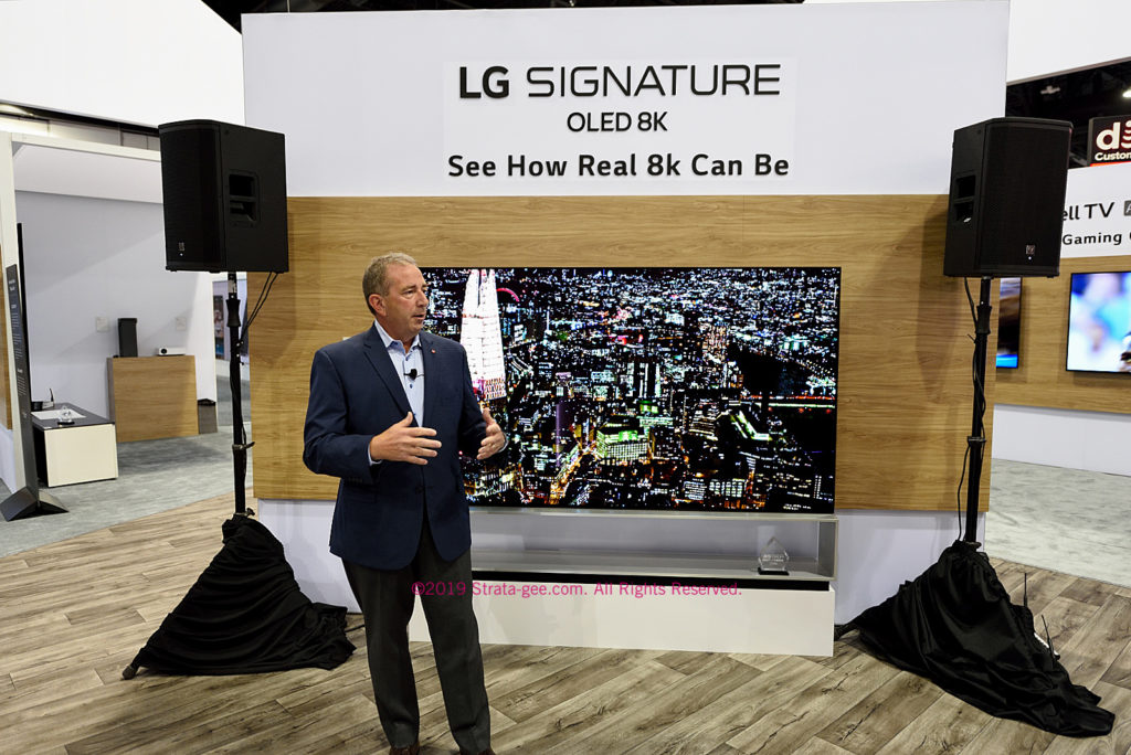 LG's new 88" 8K Signature OLED TV was launched at CEDIA