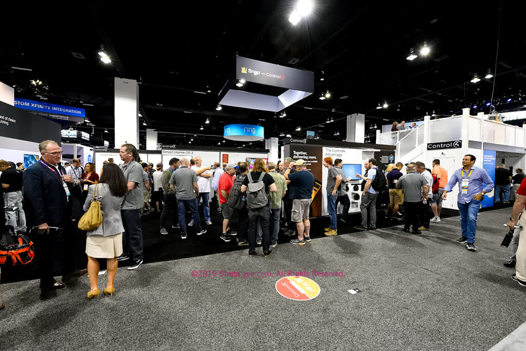 Control4's booth remained fairly busy during the entire CEDIA Expo