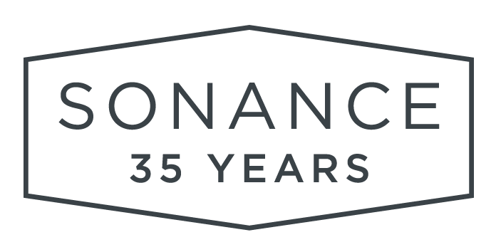 Sonance's 35th anniversary logo