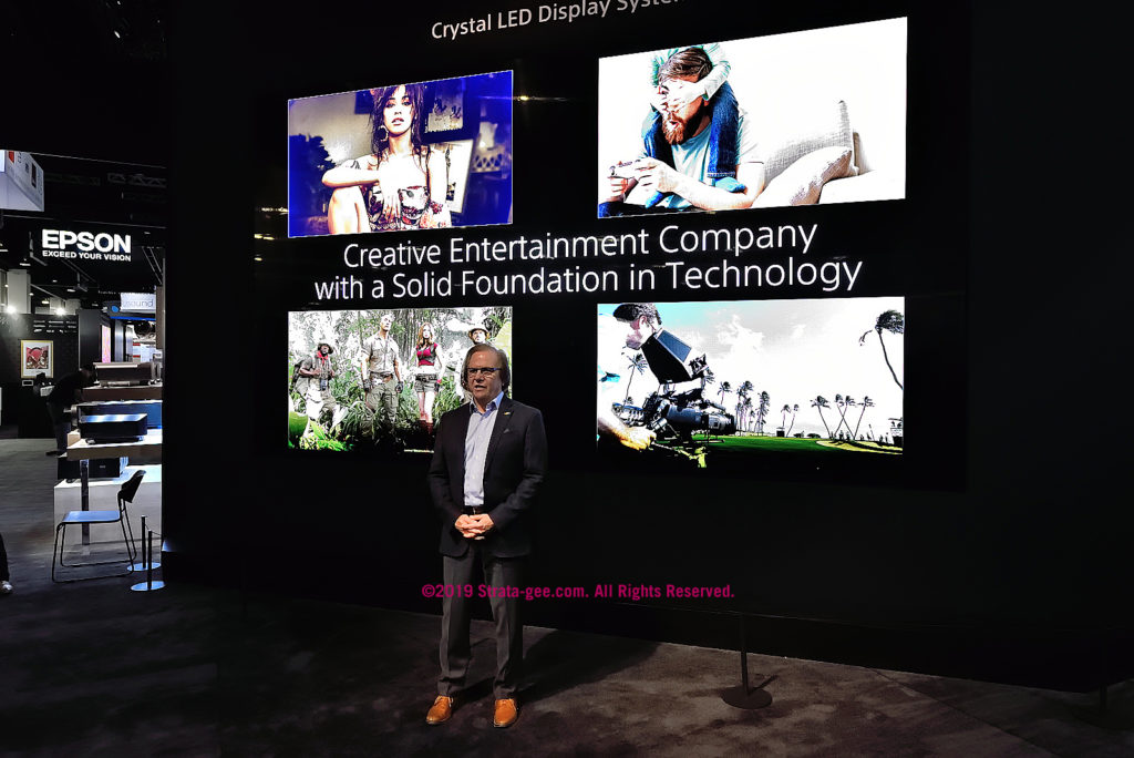 Sony's Mike Fasulo says Sony is a creative entertainment company with a solid foundation in technology
