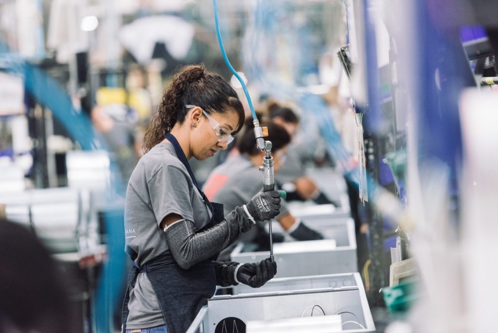 Photo of workers in Nortek's global HVAC business segment