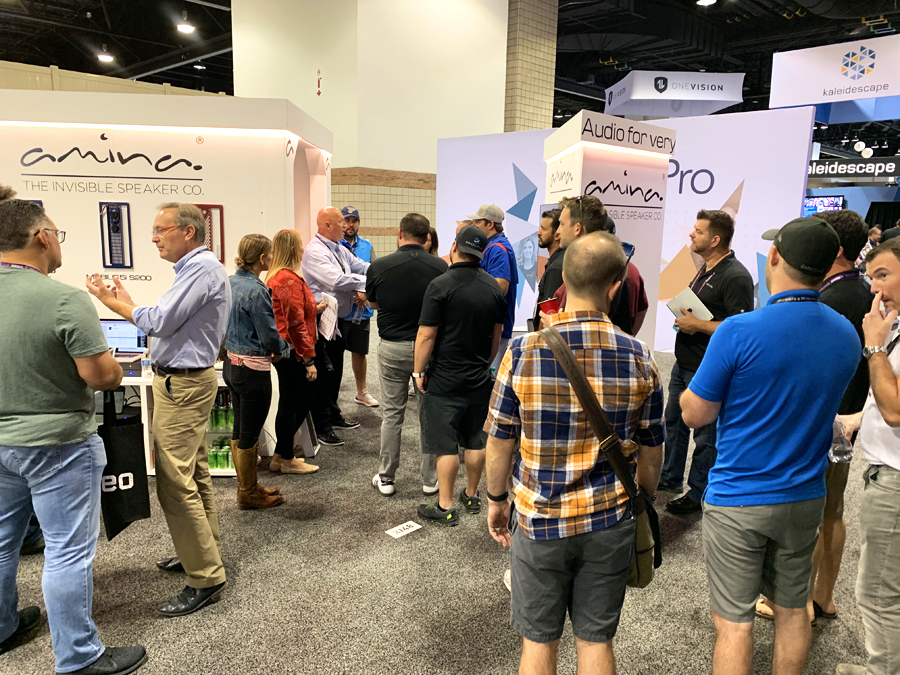 Amina Technologies' 2019 CEDIA Expo booth