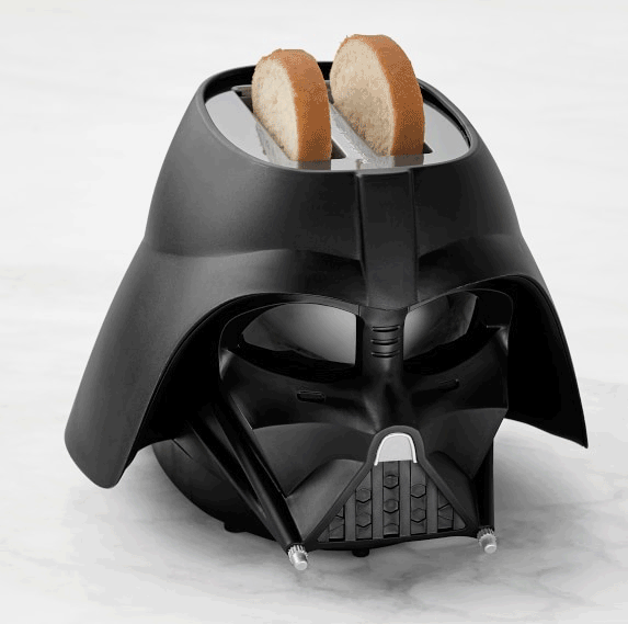 Williams Sonoma's Darth Vader Star Wars themed toaster