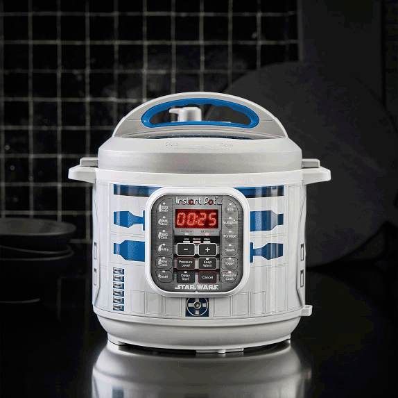 A Williams Sonoma Instant Pot in their Star Wars store that looks like R2D2