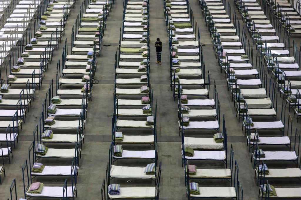 Photo from China of temporary hospital set up for Coronavirus victims