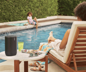 Sonos Move by the pool