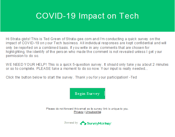 COVID-19 Survey Invitation