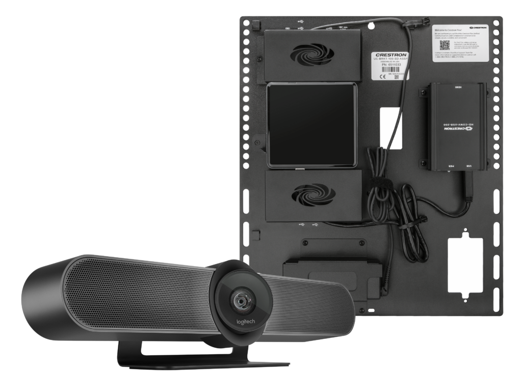 The basic components of a Crestron HomeTime installation