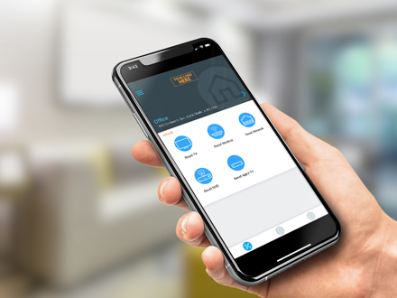New, clean OvrC mobile app interface from SnapAV