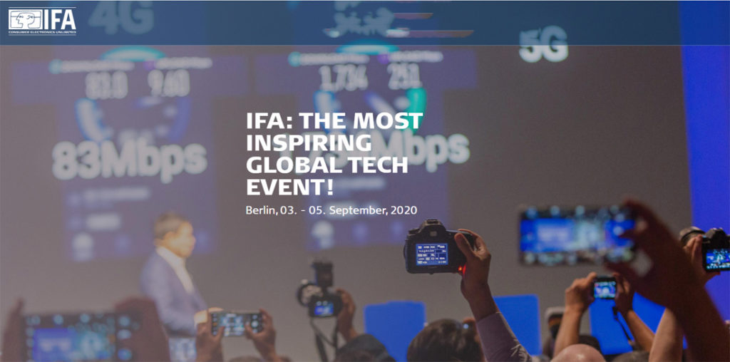 IFA 2020 is an all-new 3-day event in September 2020