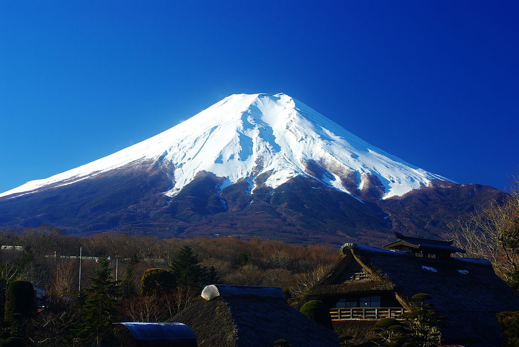 Fugaku is another word for Mount Fuji shown in this photograph