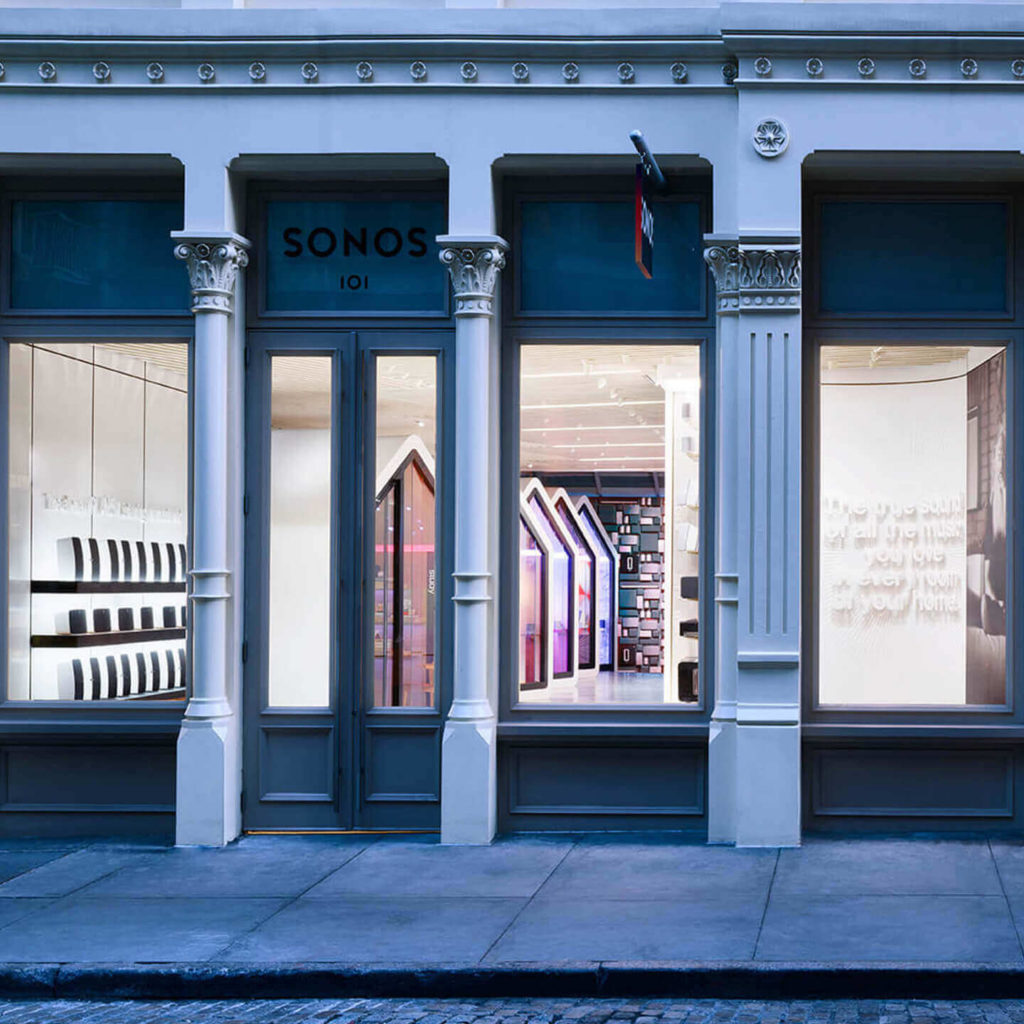 Sonos store front in New York City