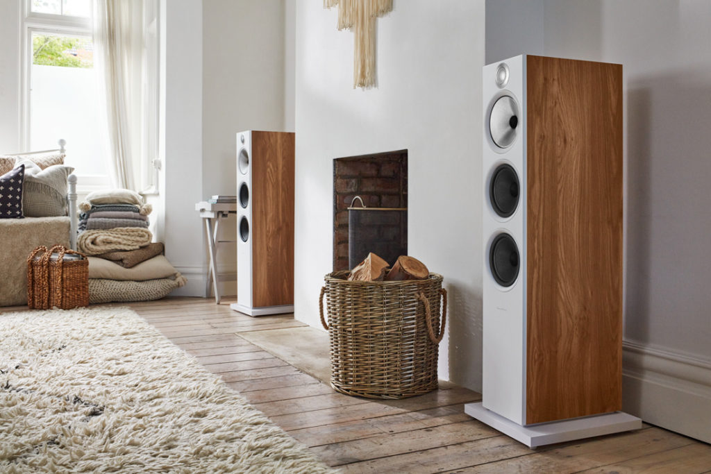 new oak finish on B&W 600 series anniversary edition