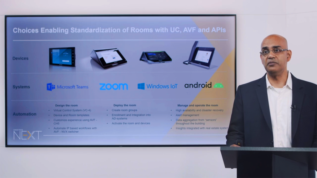 From Crestron NEXT-Ranjan Singh talks about choices offering standardization