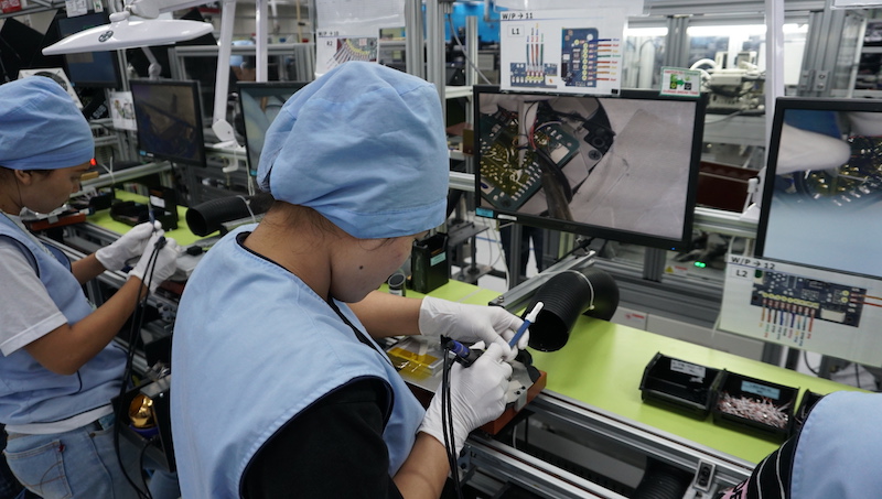 Another view of Sony's audio factory in Malaysia