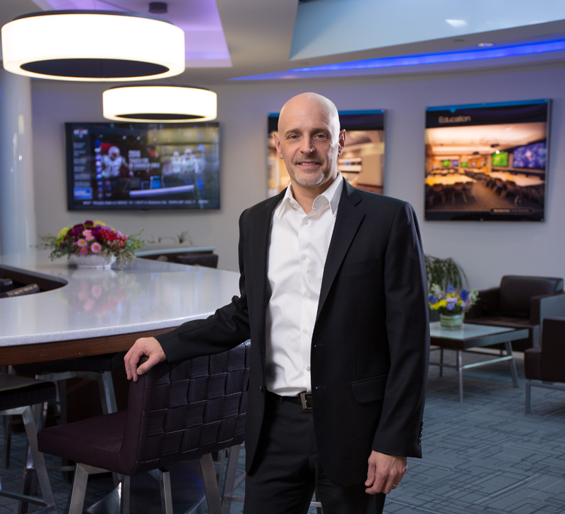 Fred Bargetzi in the Crestron Experience Center