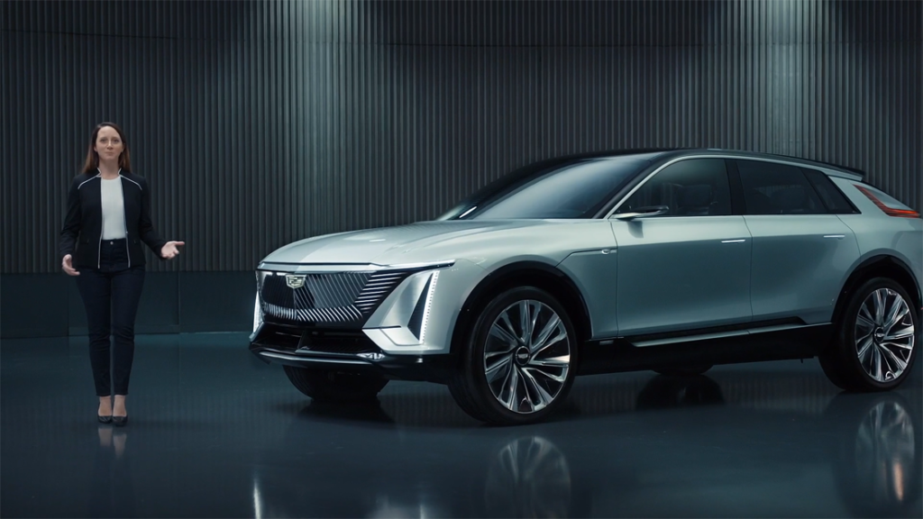 GM designer shows new all-electric Cadillac vehicle 