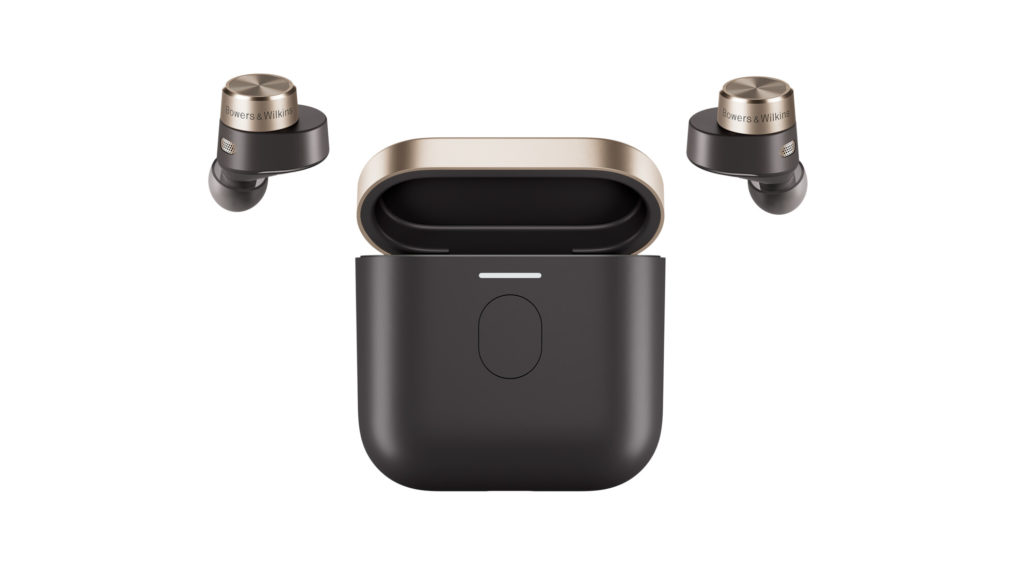 Bowers & Wilkins B&W earbuds with charging case