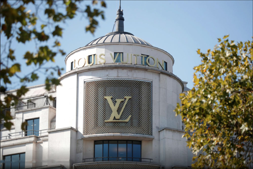 Photo of LVMH Louis Vuitton store in Paris, France
