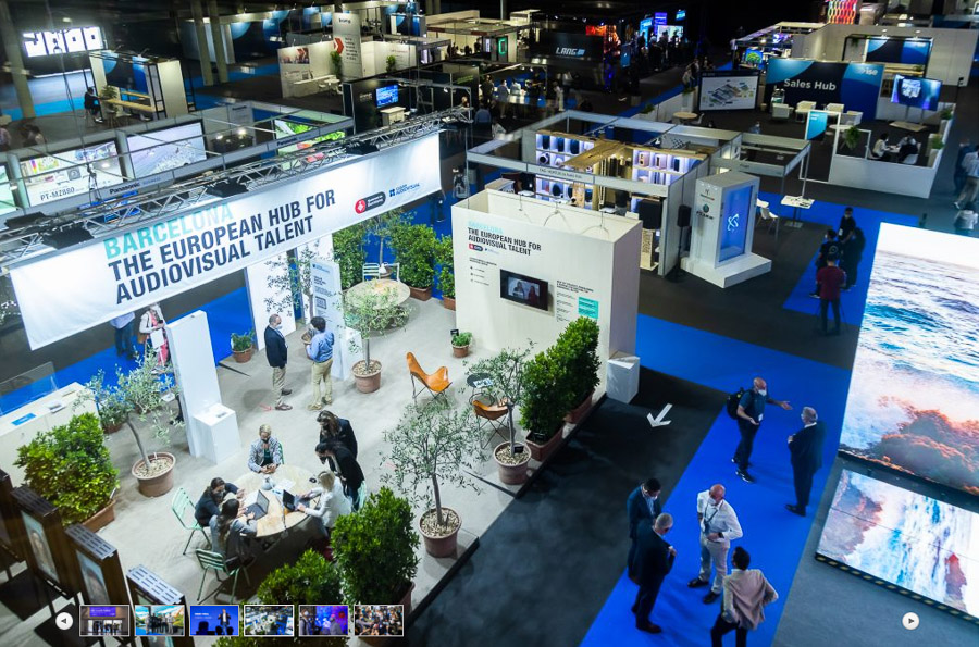 ISE 2021 Barcelona overhead shot