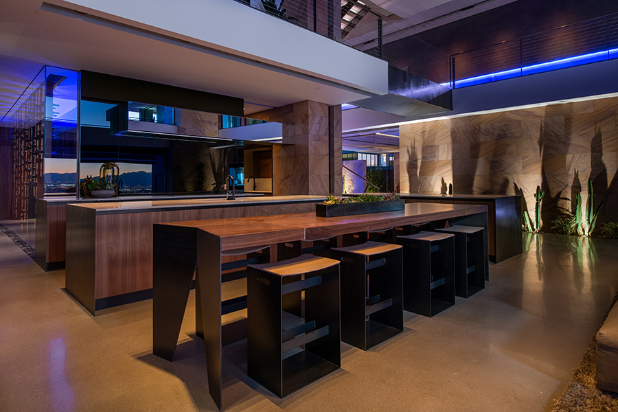 Savant Vegas Modern Experience Center's Kitchen area