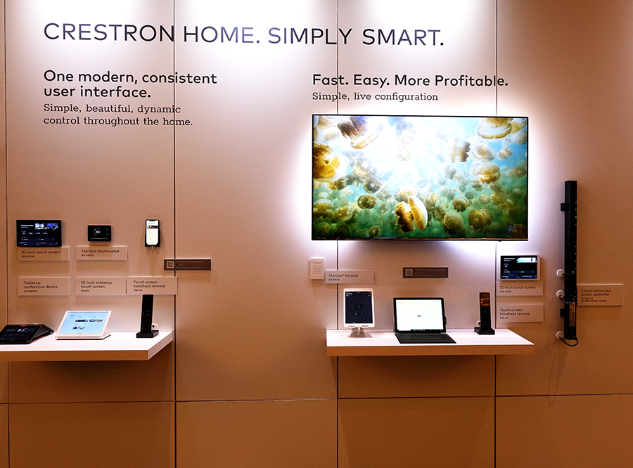 Crestron Next Road Trip display of their Home system