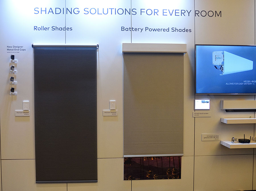 Recently announced Crestron battery powered shades
