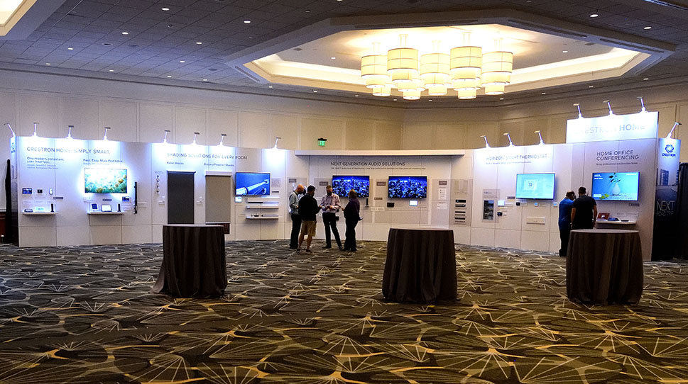 The residential division's display at Crestron Next Road Trip