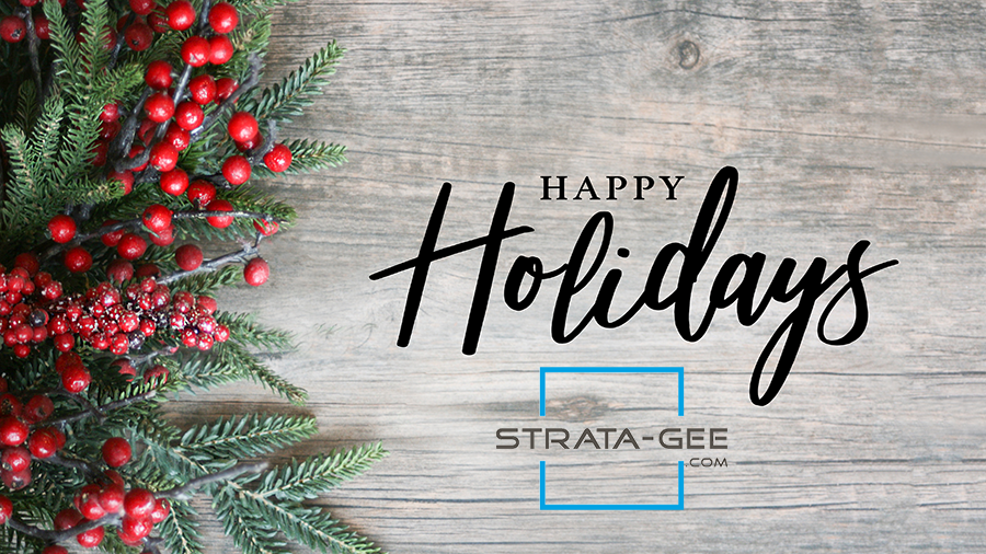 Happy Holidays from Strata-gee