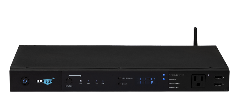 ELAC Protek PR-91 rack-mountable surge protector/power conditioner front panel