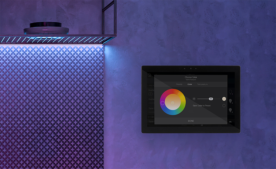 The new Control4 OS 3.3.0 adds greater control over lighting color