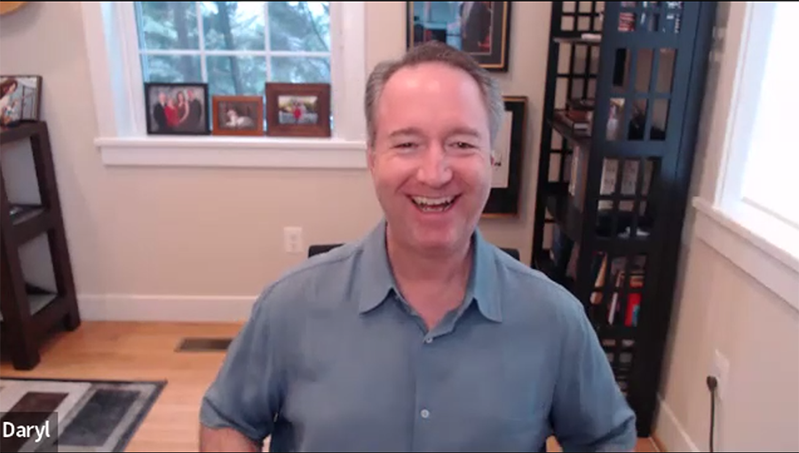 CEDIA CEO Daryl Friedman sharing a laugh