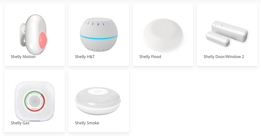 Shelly sensors