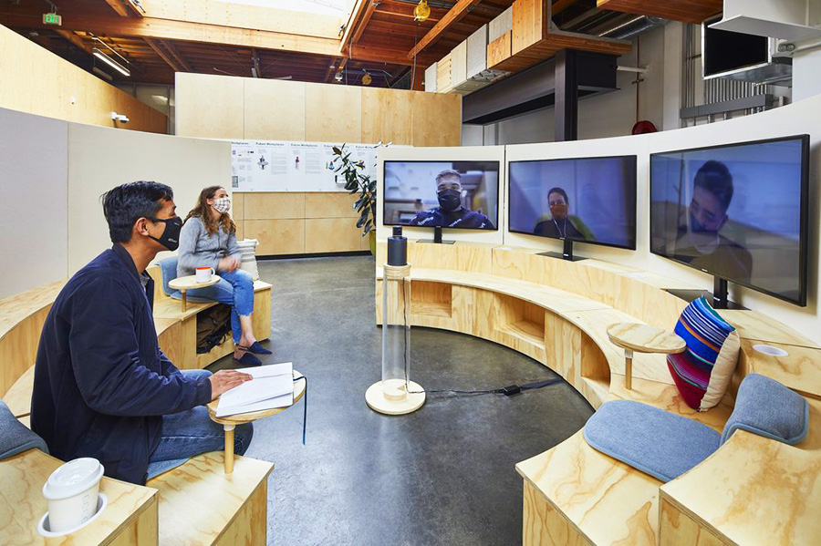 Google hybrid workspace for return to office