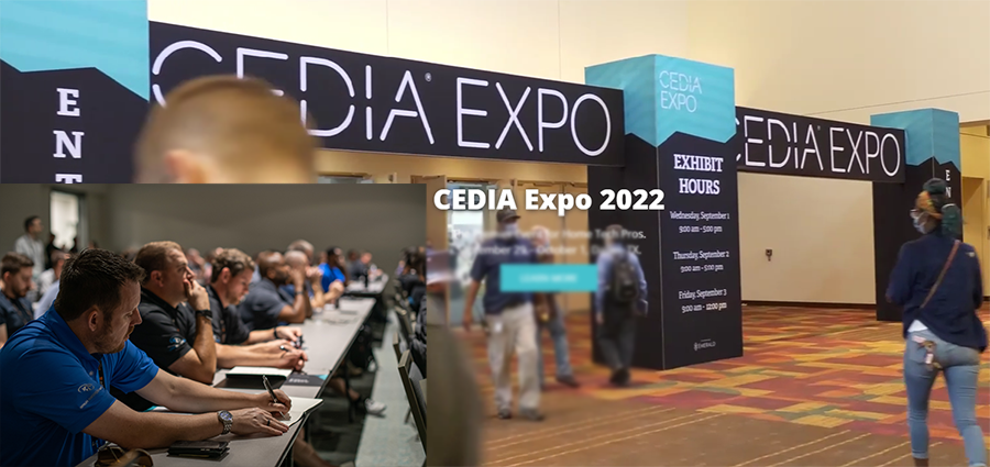 Slide promoting CEDIA Expo 2022