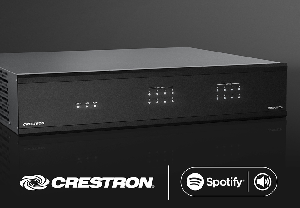 The Crestron DM NAX 8-Zone Streaming Amplifier