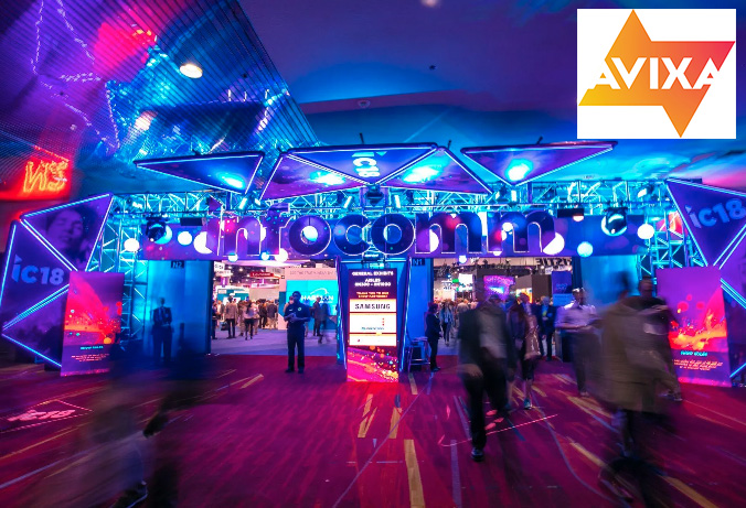 Photo from InfoComm show, an AVIXA production