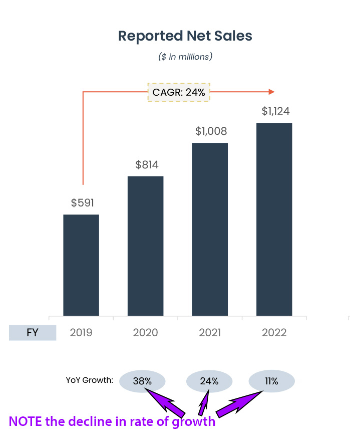 Analysis of sales growth in Snap One report
