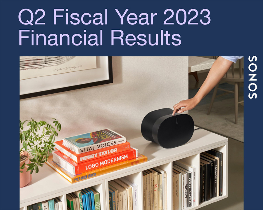 Sonos fiscal 2023 second quarter results image