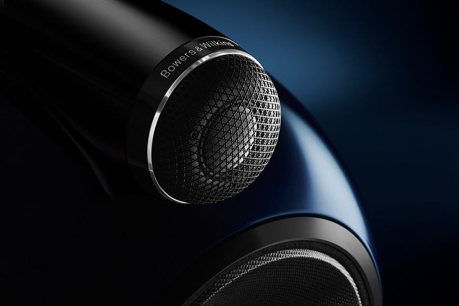 B&W closeup of newly engineered tweeter mesh grille