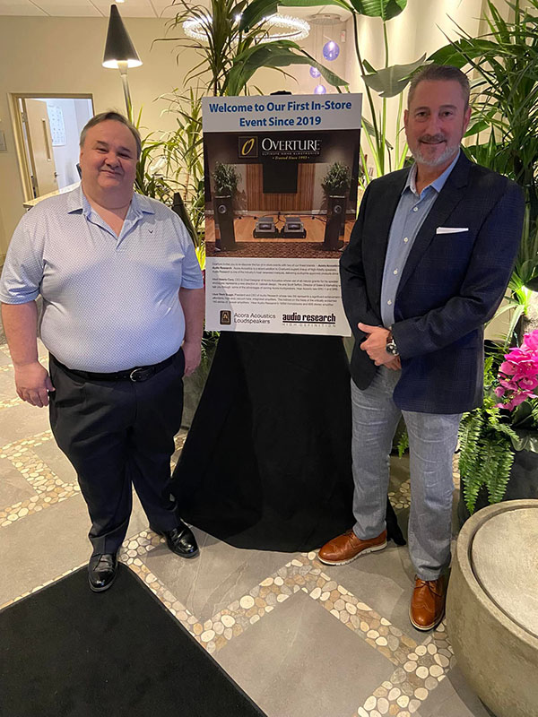 Audio Research Corp's past and future owners, Valerio Cora and Trent Suggs