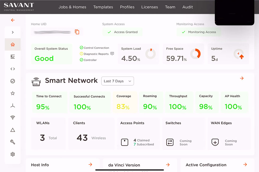 A top level overview of the Savant Smart Network