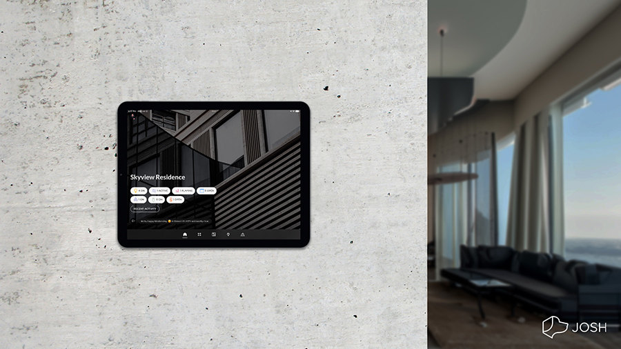 Josh App running on an iPad