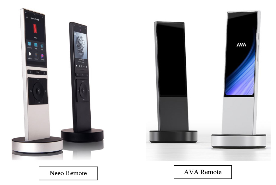 Comparison of NEEO remote vs AVA Remote