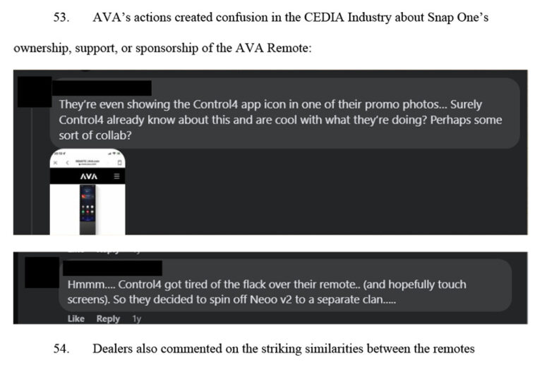 Snap One Sues Josh.ai and AVA for Patent Infringement and So Much More