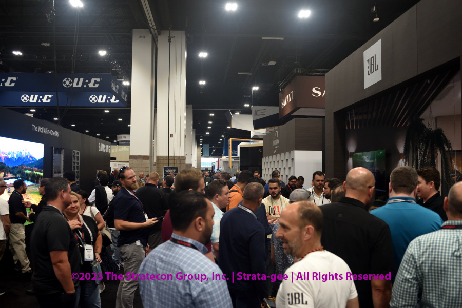 Crowded aisles were a frequent sight at CEDIA Expo 23