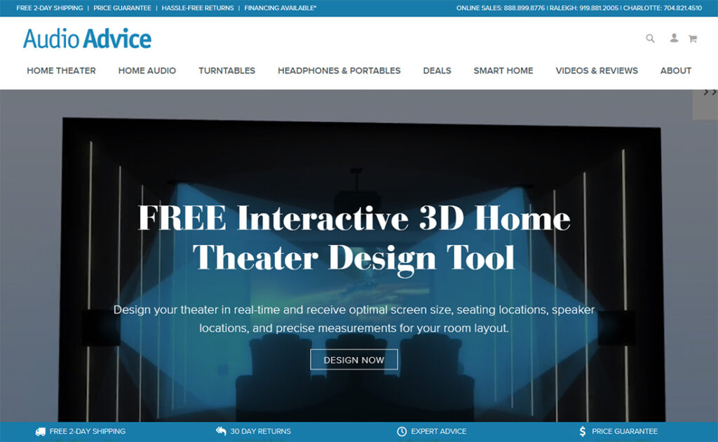 Audio Advice free home theater design tool